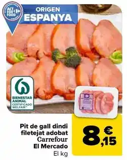 Carrefour Carrefour el mercado - pechuga de pavo fileteada adobada oferta