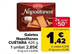 Carrefour Cuétara - galletas napolitanas oferta