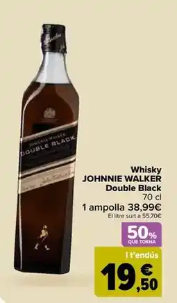 Carrefour Johnnie walker - whisky double black oferta
