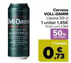 Carrefour Voll-damm - cerveza oferta