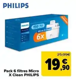 Carrefour Philips - pack 6 filtro micro x clean oferta