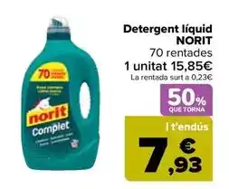 Carrefour Norit - detergente liquido oferta