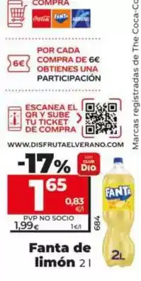Dia Fanta - de limón 2 l oferta