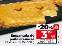 Dia El molino de dia - empanada de pollo cremoso oferta