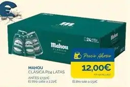 Cash Ecofamilia Mahou - clasica p24 latas oferta