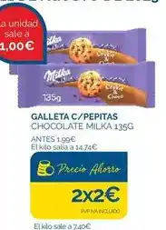 Cash Ecofamilia Milka - galleta c/ pepitas chocolate oferta