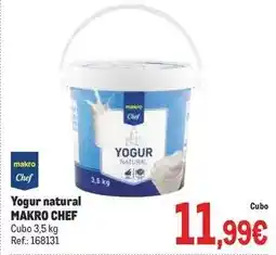 Makro Chef select - yogur natural oferta
