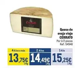 Makro Cerrato - queso de oveja viejo oferta