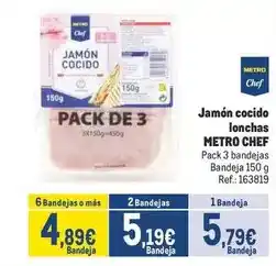 Makro Chef select - jamon cocido lonchas oferta