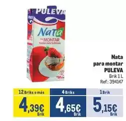 Makro Puleva - nata para montar oferta