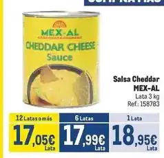 Makro Mex-al - salsa cheddar oferta
