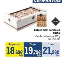 Makro Rioba - gofres maxi normales oferta