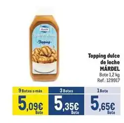 Makro Mardel - topping dulce de leche oferta