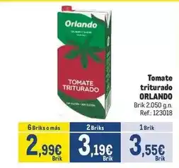 Makro Orlando - tomate triturado oferta