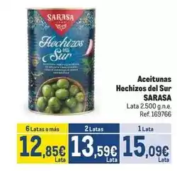 Makro Sarasa - aceitunas hechizos del sur oferta