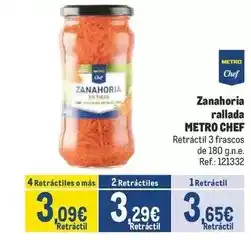 Makro Chef select - zanahoria rallada oferta