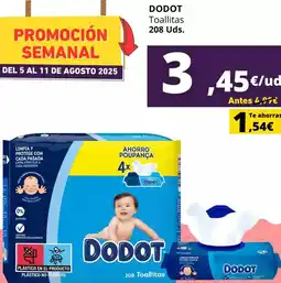 Tu Trébol Hipermercados Dodot - toallitas oferta