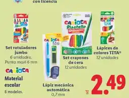 Lidl Carioca - material escolar oferta
