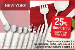 Hiper FROIZ Tenedor mesa o postre 3 u Cuchara mesa, postre, café o moka 3 u Cuchillo mesa, chuletero o postre 2 u oferta