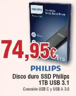 Hiper FROIZ PHILIPS Disco duro SSD 1TB USB 3.1 oferta