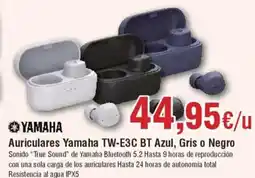 Hiper FROIZ YAMAHA Auriculares Yamaha TW-E3C BT Azul, Gris o Negro oferta
