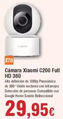 Hiper FROIZ XIAOMI Cámara C200 Full HD 360 oferta