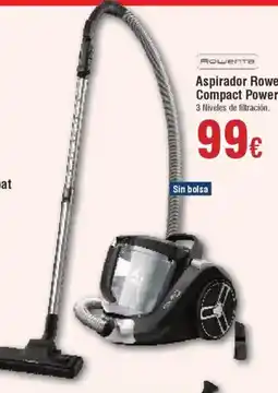 Hiper FROIZ ROWENTA Aspirador R04825EA Compact Power XXL Negro oferta