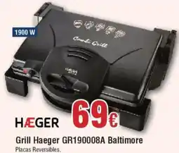 Hiper FROIZ HÆGER Grill GR190008A Baltimore oferta