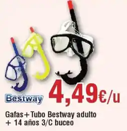 Hiper FROIZ BESTWAY Gafas + Tubo adulto + 14 años 3/C buceo oferta