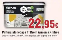 Hiper FROIZ Pintura Monocapa T'Krom Armonía oferta