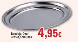 Hiper FROIZ Bandeja Oval 35x23,5cm Inox oferta