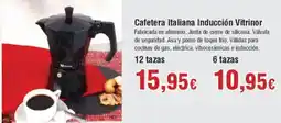 Hiper FROIZ Cafetera Italiana Inducción Vitrinor oferta