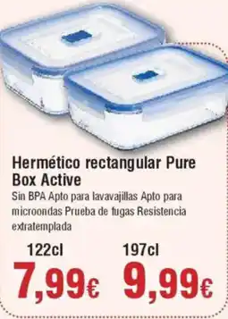 Hiper FROIZ Hermético rectangular Pure Box Active oferta