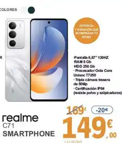 E.Leclerc REALME C71 Smartphone oferta
