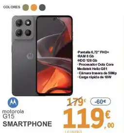 E.Leclerc MOTOROLA G15 smartphone oferta