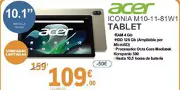 E.Leclerc ACER Iconia m10-11-81w1 tablet oferta