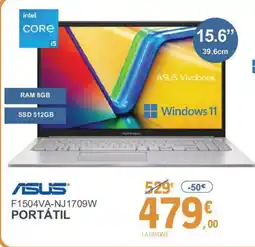 E.Leclerc ASUS F1504va-nj1709w portátil oferta