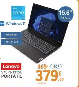 E.Leclerc LENOVO V15 13-1315u portátil oferta