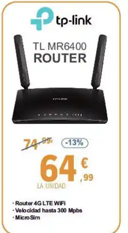 E.Leclerc TP-LINK Tl mr6400 router oferta