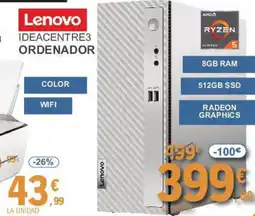 E.Leclerc LENOVO Ideacentre3 ordenador oferta