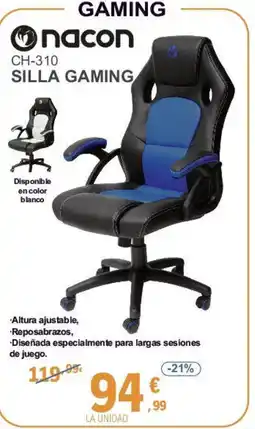 E.Leclerc NACON Ch-310 silla gaming oferta