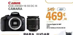 E.Leclerc CANON Eos 2000d+18 55 dc iii cámara oferta