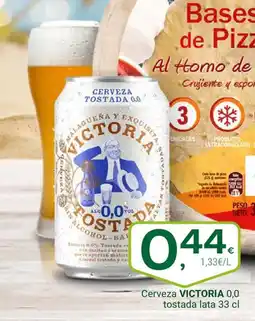 Supermercados Dani VICTORIA 0,0 Cerveza tostada oferta
