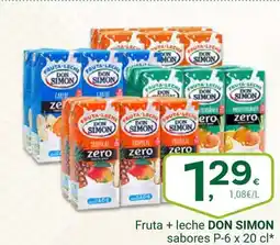 Supermercados Dani DON SIMON Fruta + leche sabores oferta