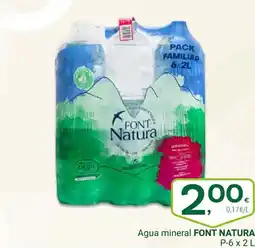 Supermercados Dani FONT NATURA Agua mineral oferta