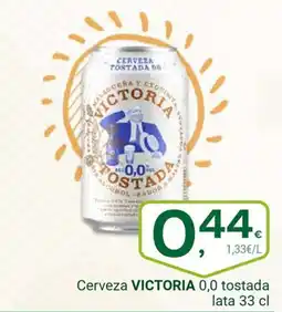 Supermercados Dani VICTORIA Cerveza 0,0 tostada oferta