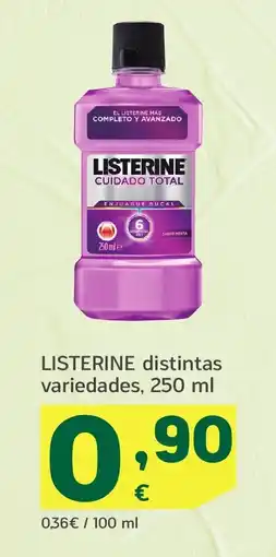 HiperDino LISTERINE distintas variedades oferta