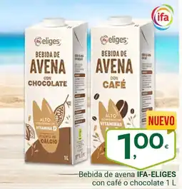 Supermercados Dani IFA-ELIGES Bebida de avena con café o chocolate 1 L oferta