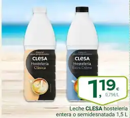 Supermercados Dani CLESA Leche hostelería entera o semidesnatada oferta