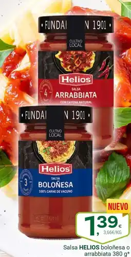 Supermercados Dani HELIOS Salsa boloñesa o arrabbiata oferta